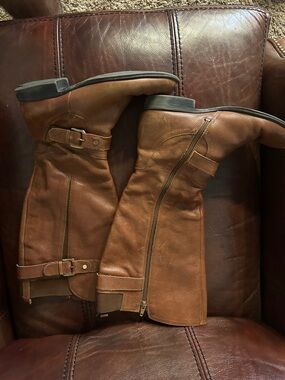 Women's Wide- Calf Over-the-Knee Riding Boots in Brown